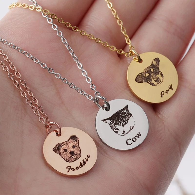 Personalized Pet Face Necklace