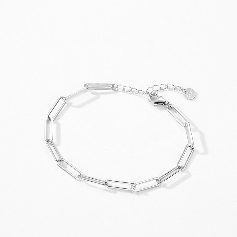 Sterling Clip Chain Bracelet