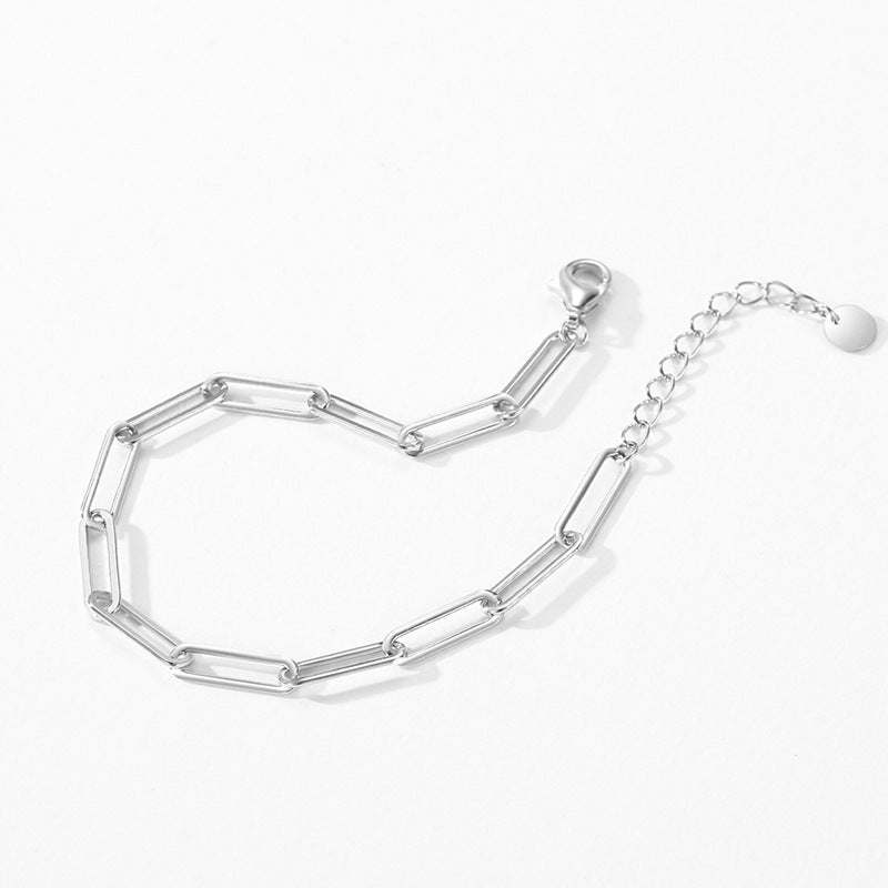 Sterling Clip Chain Bracelet