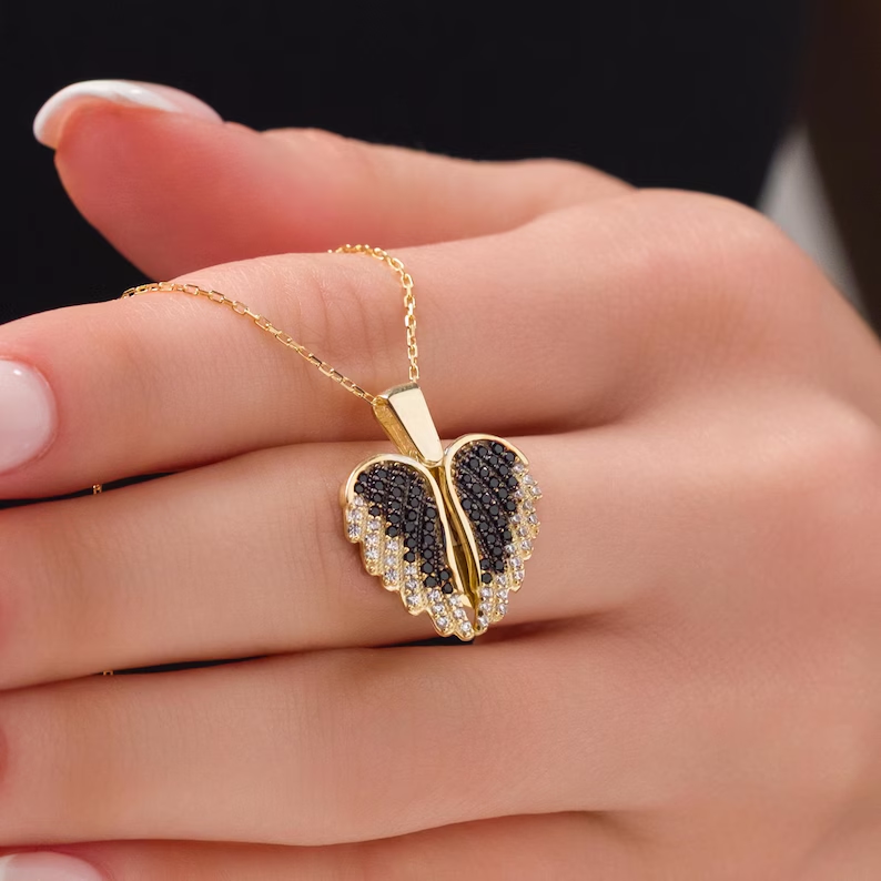 Personalized "My Angel" Heart name Necklace