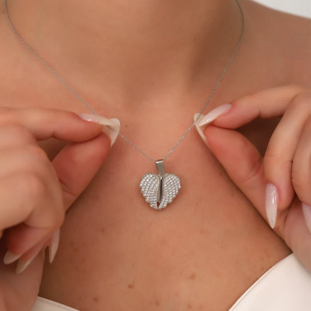 Personalized "My Angel" Heart name Necklace