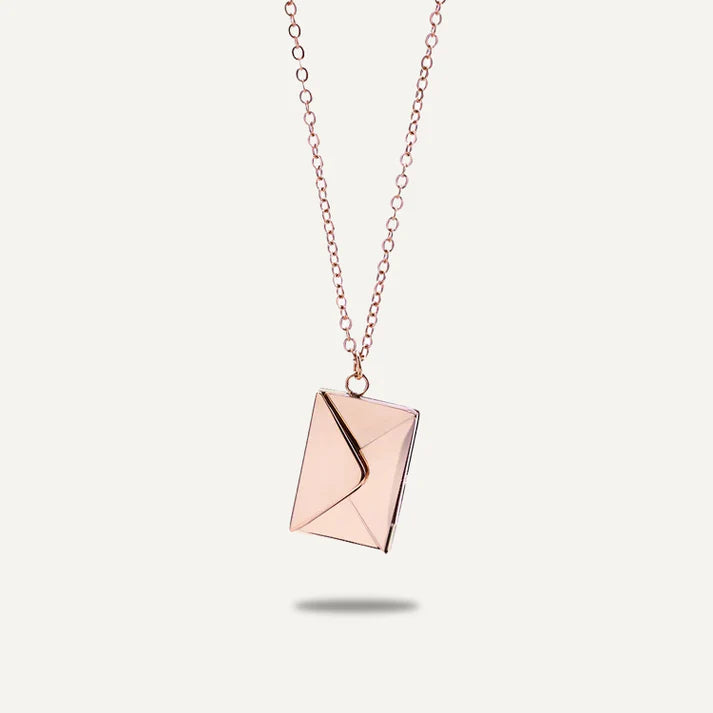 "Love Letter" Envelope Necklace Gift Set
