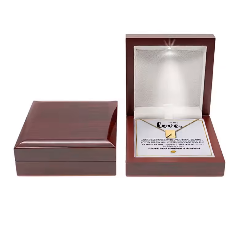 "Love Letter" Envelope Necklace Gift Set