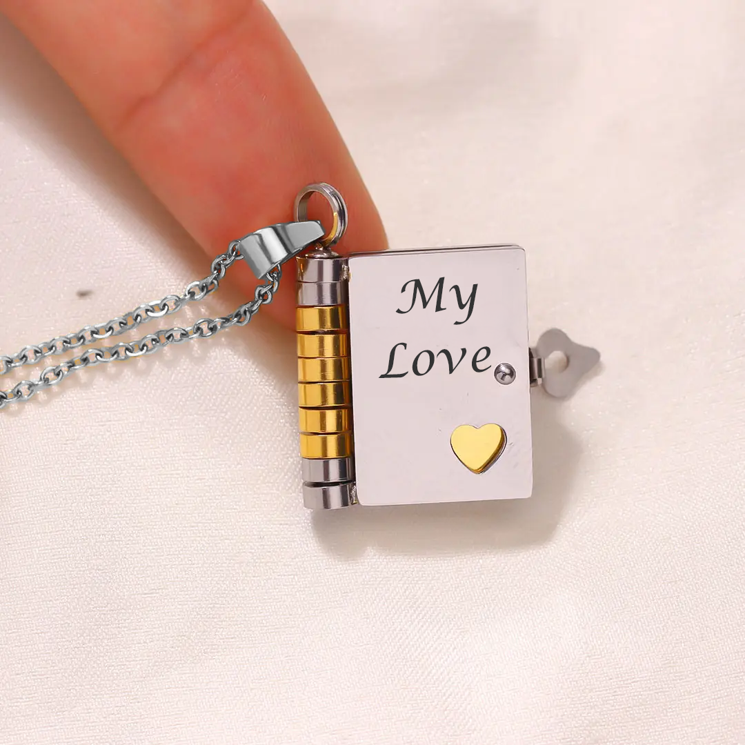 Tiny Tales Book Necklace - To My Love