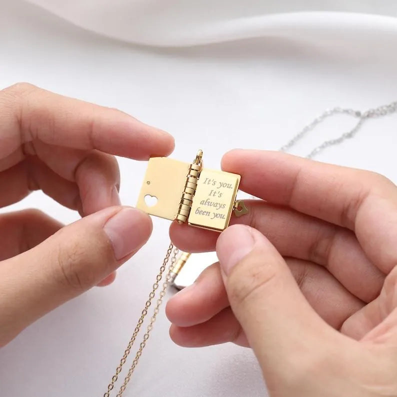 Tiny Tales Book Necklace - To My Love