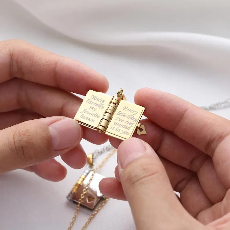 Tiny Tales Book Necklace - To My Love