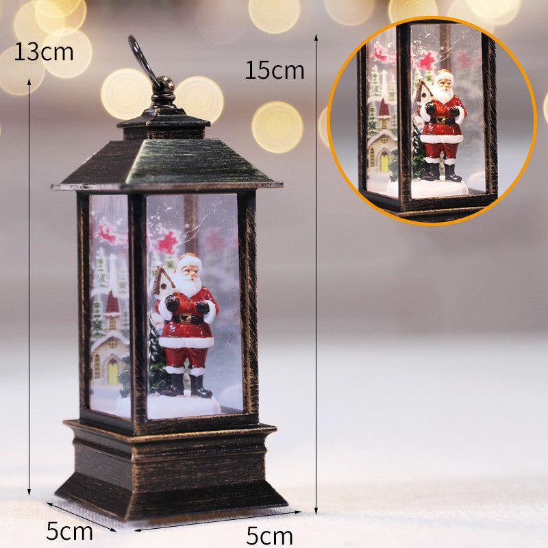 Festive Glow Santa Christmas LED Lantern