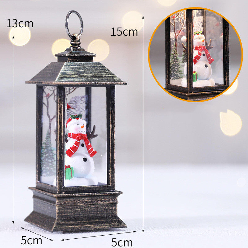 Festive Glow Santa Christmas LED Lantern