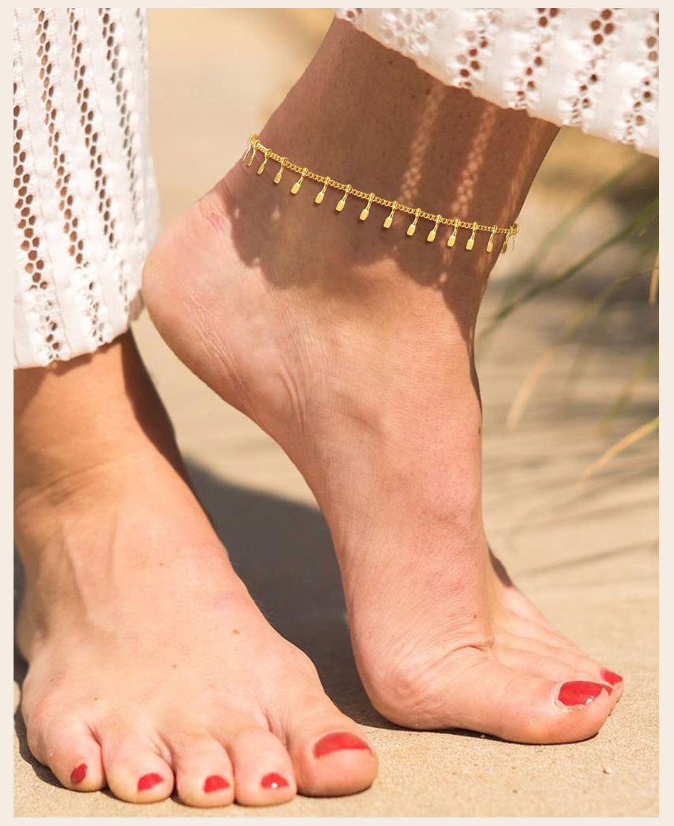 Tassel Ring Bohemian Beach Anklet