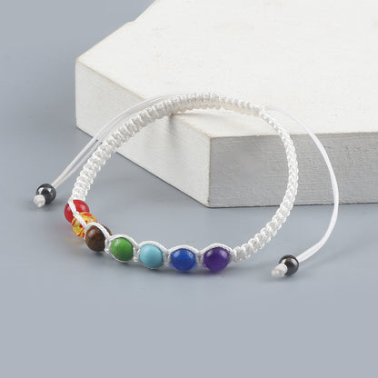 Radiant Seven-Stone Beaded Bracelet