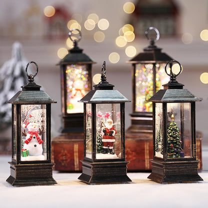 Festive Glow Santa Christmas LED Lantern