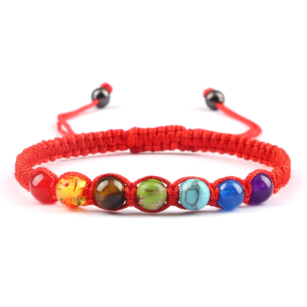 Radiant Seven-Stone Beaded Bracelet