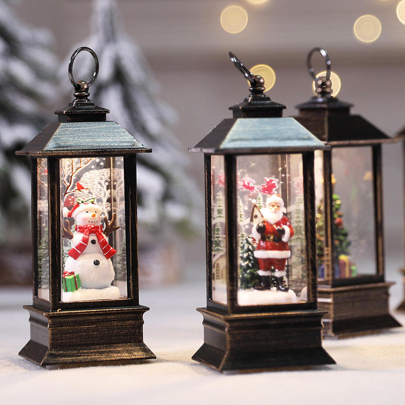 Festive Glow Santa Christmas LED Lantern