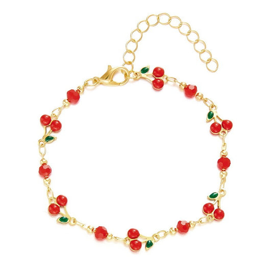 Blooming Cherry Charm Bracelet