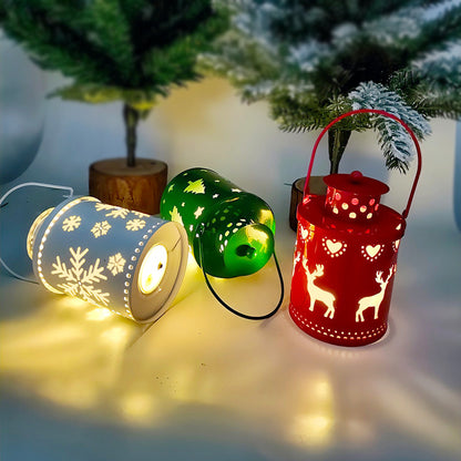 Christmas Glow LED Candle Lantern