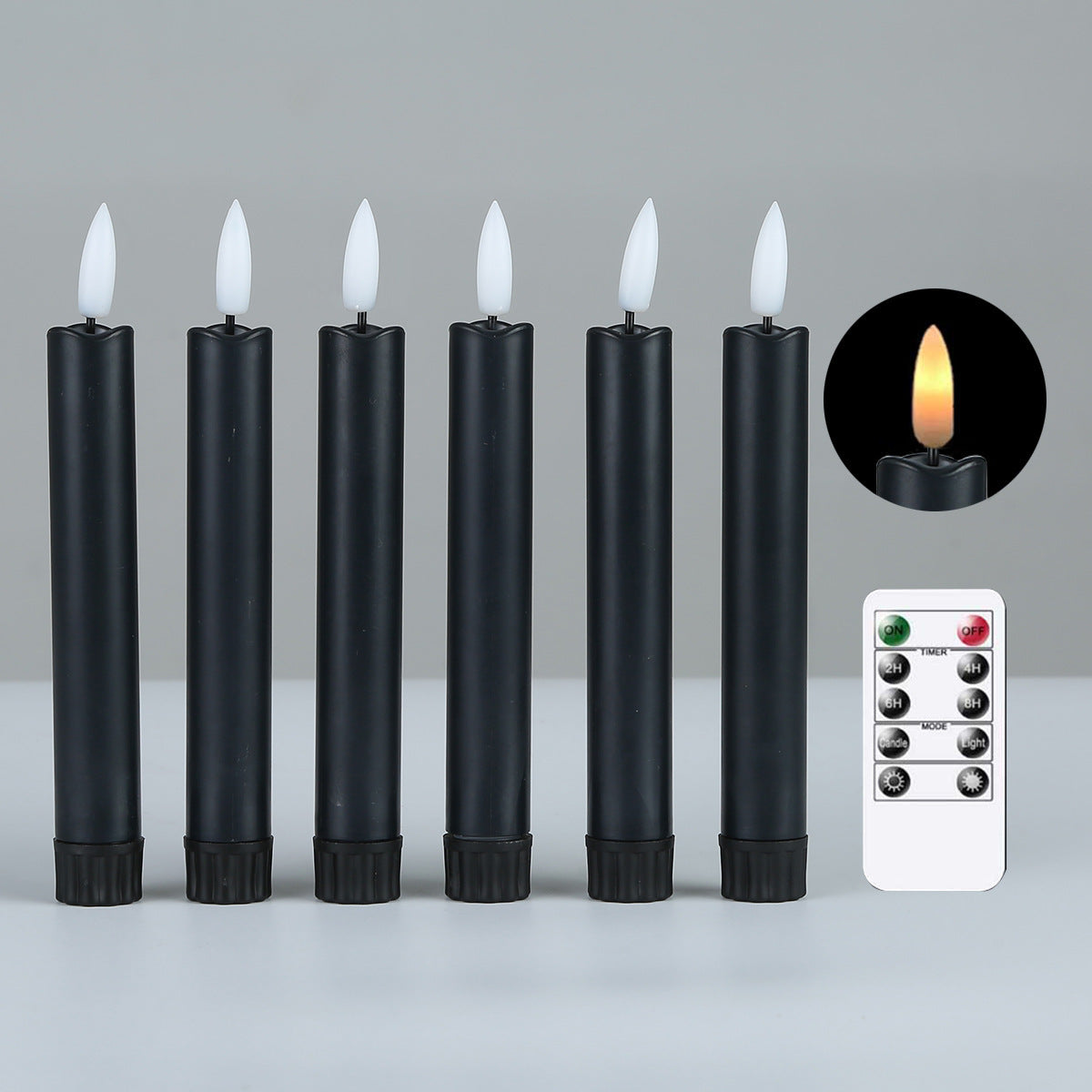 Flickering LED Christmas Window Candles