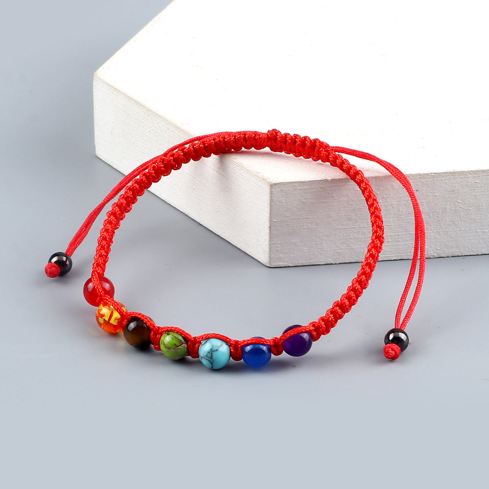 Radiant Seven-Stone Beaded Bracelet