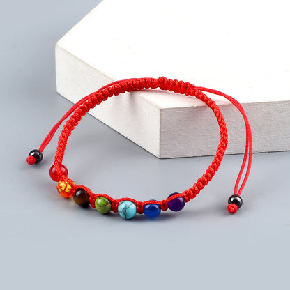 Radiant Seven-Stone Beaded Bracelet