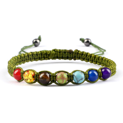 Radiant Seven-Stone Beaded Bracelet