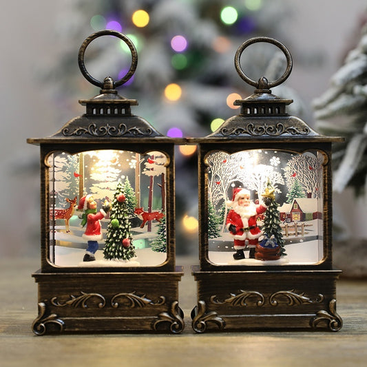 Snowy Cheer LED Christmas Lantern