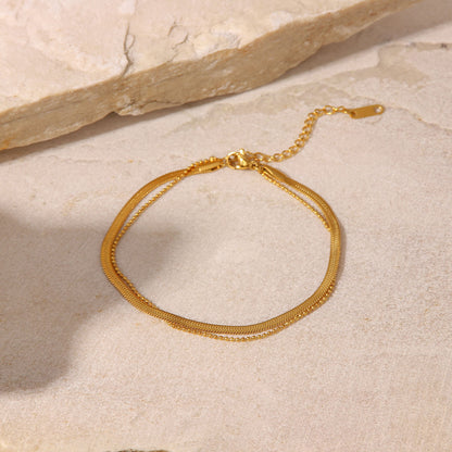 Frida Gold Geometric Anklet