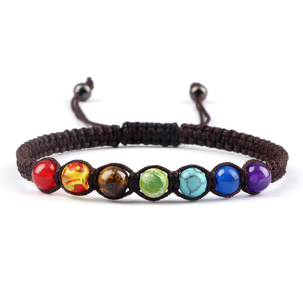 Radiant Seven-Stone Beaded Bracelet