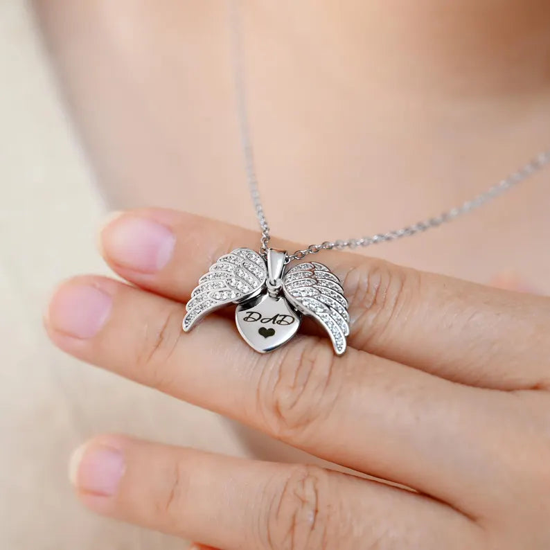 Personalized "My Angel" Heart name Necklace