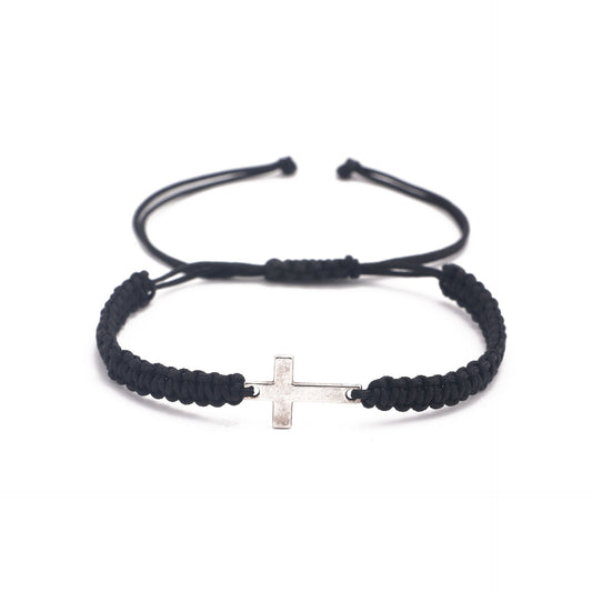 Crystal Cross Charm Bracelet