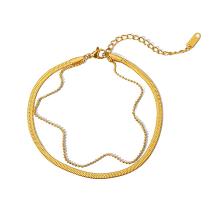 Frida Gold Geometric Anklet