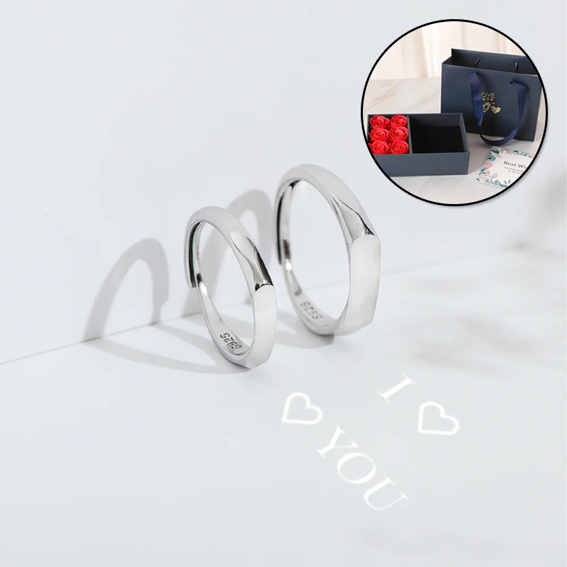 "I Love you" Forever Reflection Ring