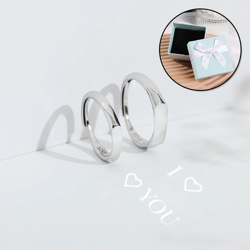 "I Love you" Forever Reflection Ring