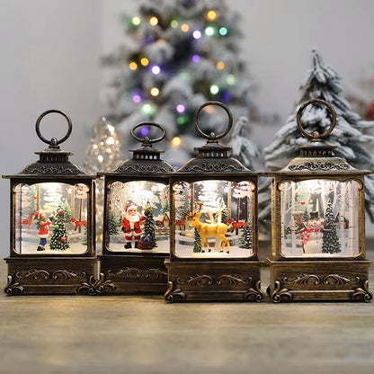 Snowy Cheer LED Christmas Lantern