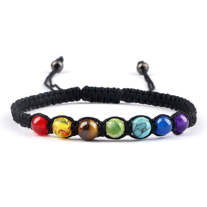 Radiant Seven-Stone Beaded Bracelet