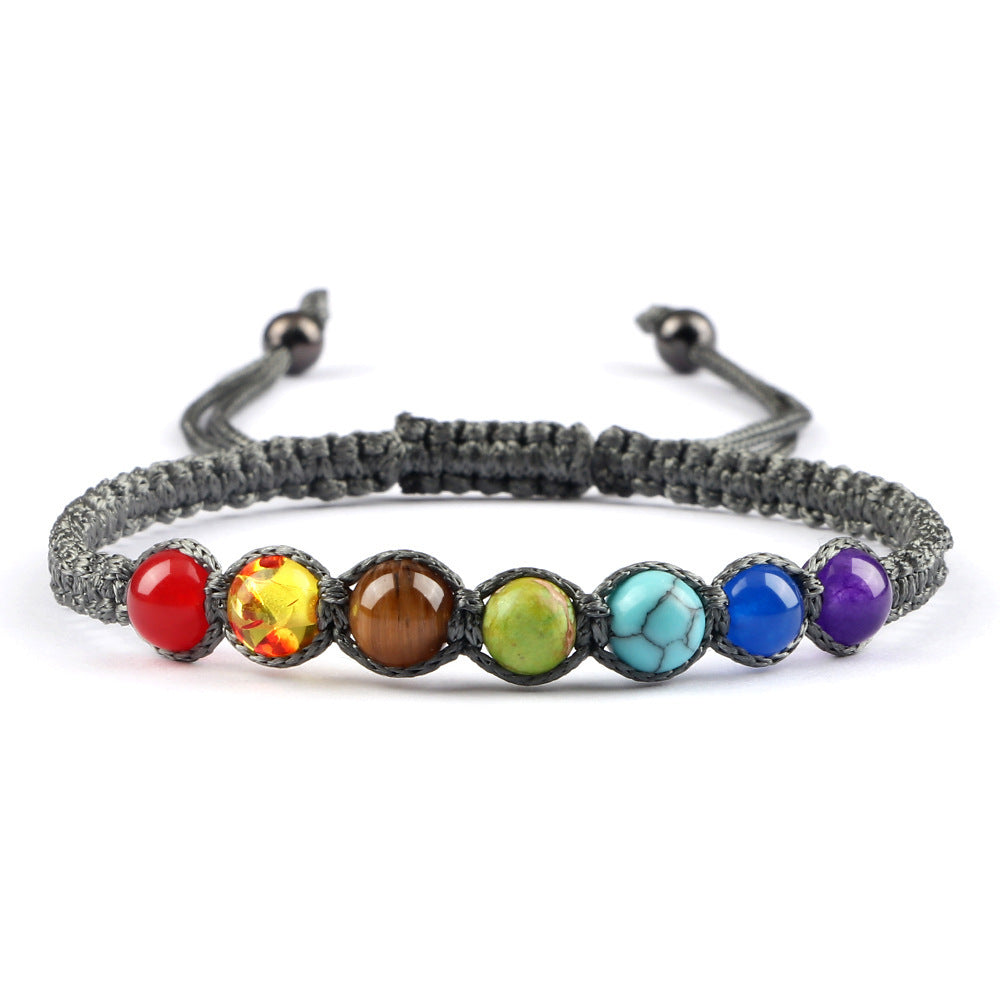 Radiant Seven-Stone Beaded Bracelet