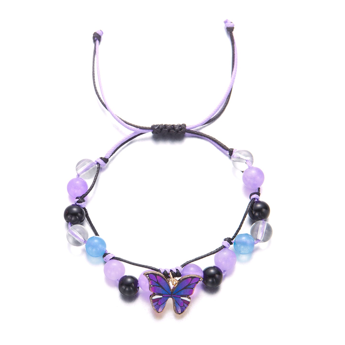 Butterfly Gem Charm Bracelet