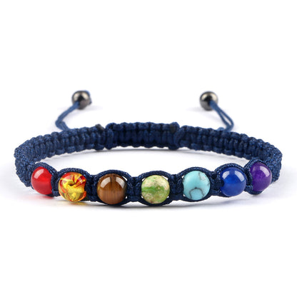 Radiant Seven-Stone Beaded Bracelet