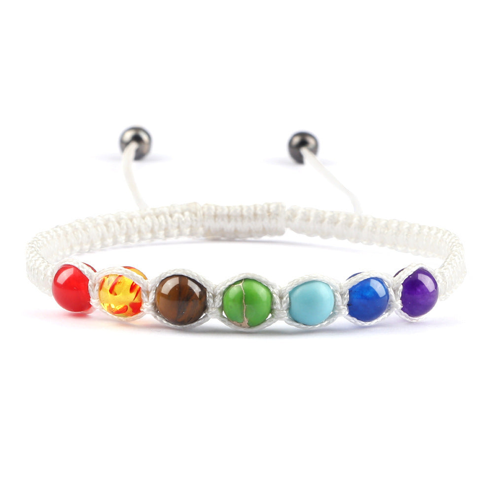 Radiant Seven-Stone Beaded Bracelet