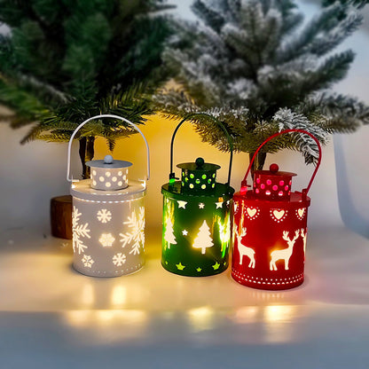 Christmas Glow LED Candle Lantern