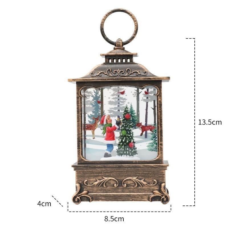 Snowy Cheer LED Christmas Lantern