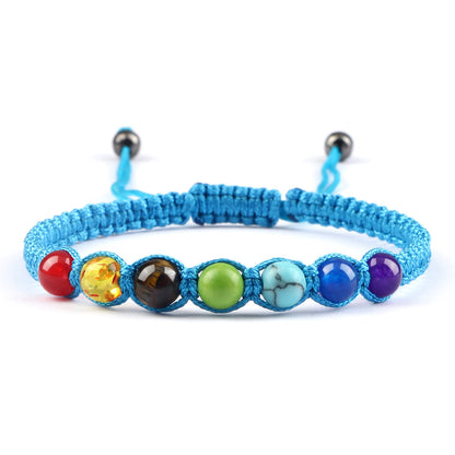 Radiant Seven-Stone Beaded Bracelet