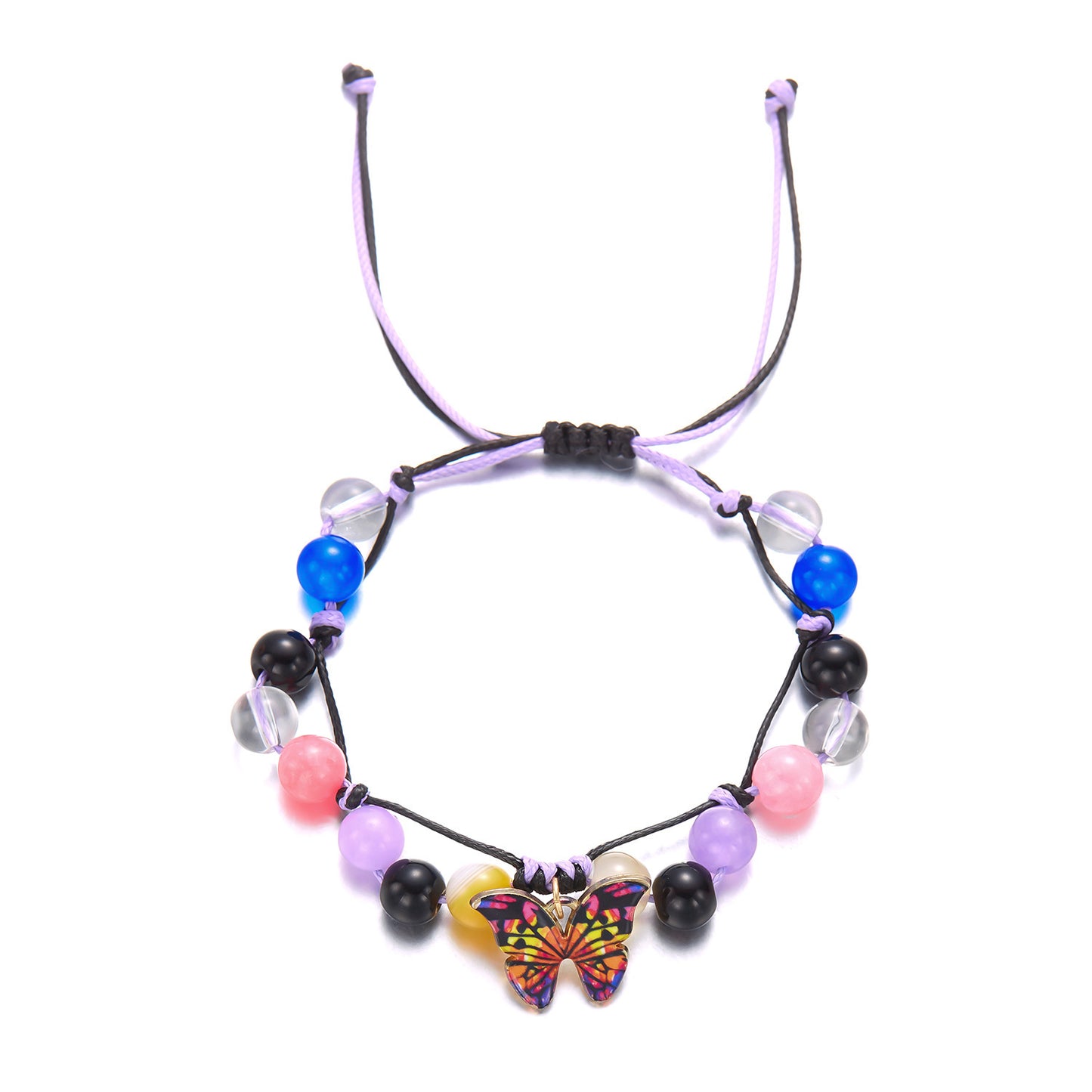 Butterfly Gem Charm Bracelet