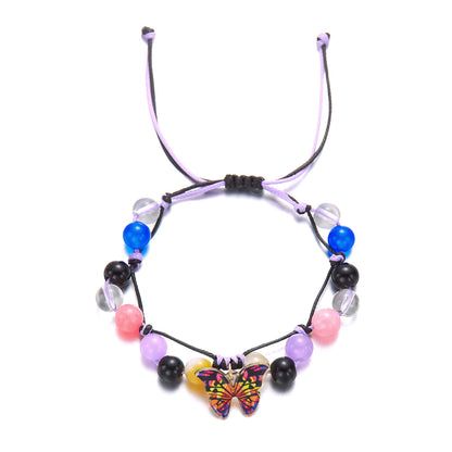 Butterfly Gem Charm Bracelet