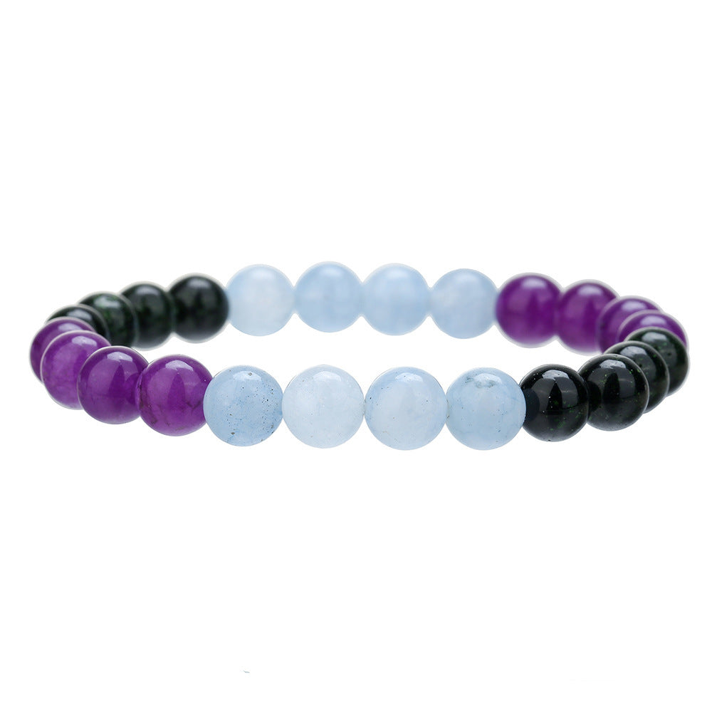 Midnight Agate Beaded Bracelet