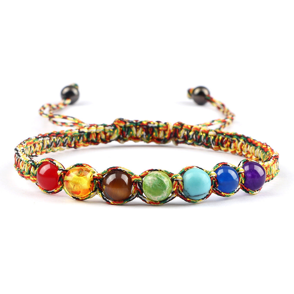 Radiant Seven-Stone Beaded Bracelet