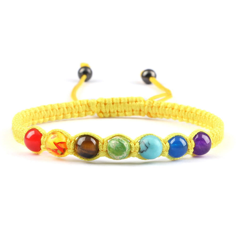 Radiant Seven-Stone Beaded Bracelet