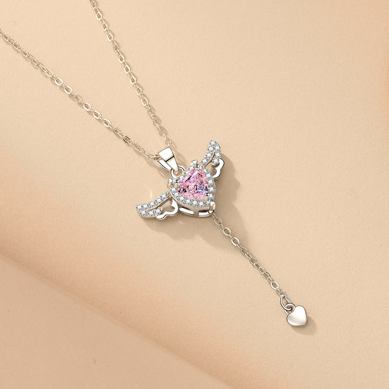 Charming Cupid Angel Wings Necklace